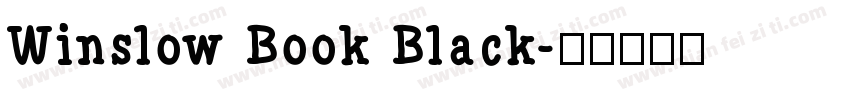 Winslow Book Black字体转换